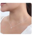 CZ Silver Necklace SPE-1299-5